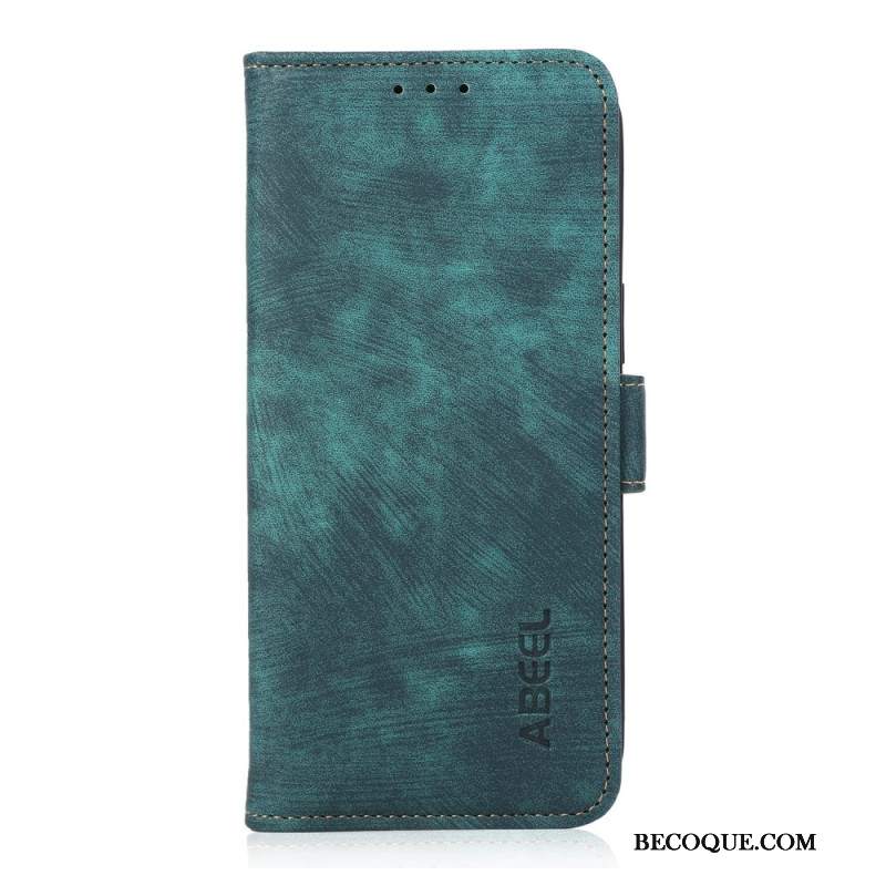 Etui Folio iPhone 16 Abeel Vintage Sztuczna Skóra