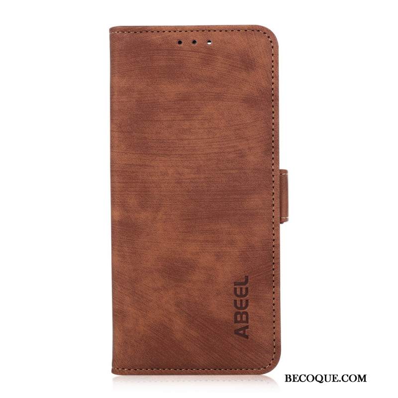 Etui Folio iPhone 16 Abeel Vintage Sztuczna Skóra