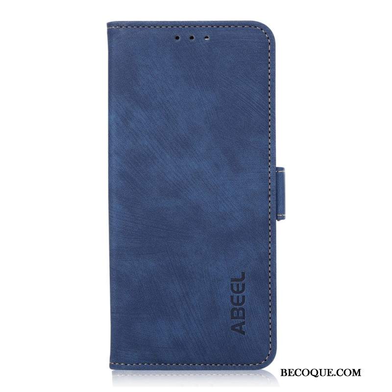 Etui Folio iPhone 16 Abeel Vintage Sztuczna Skóra