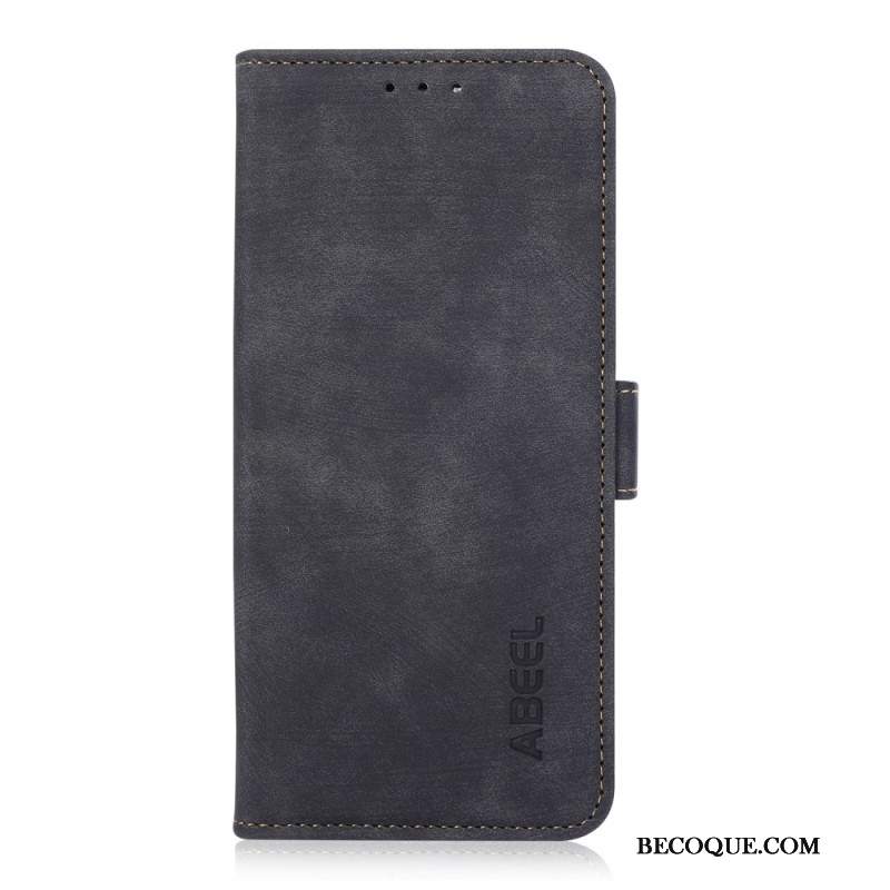 Etui Folio iPhone 16 Abeel Vintage Sztuczna Skóra