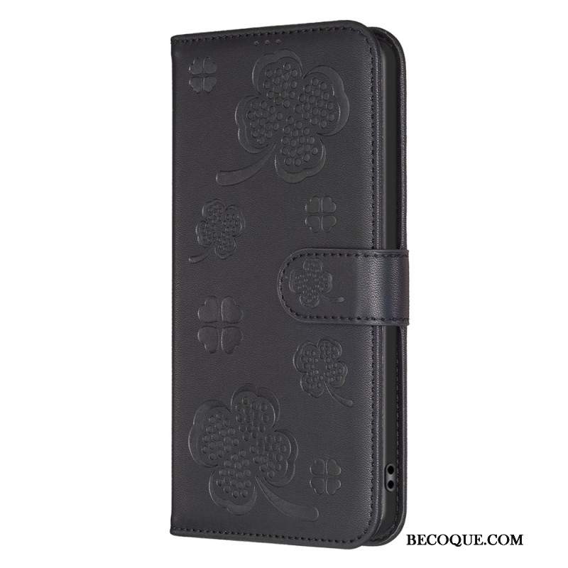 Etui Folio iPhone 16 Koniczyny Etui Ochronne