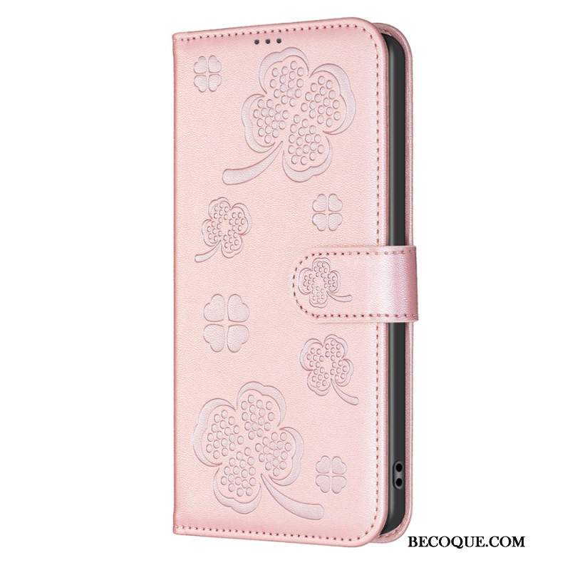 Etui Folio iPhone 16 Koniczyny Etui Ochronne