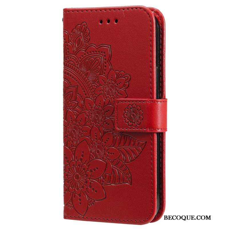 Etui Folio iPhone 16 Nadruk Mandali Z Paskiem
