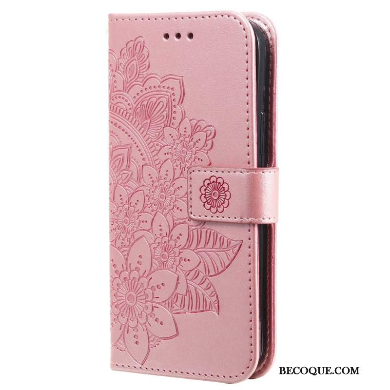 Etui Folio iPhone 16 Nadruk Mandali Z Paskiem