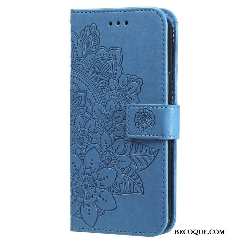 Etui Folio iPhone 16 Nadruk Mandali Z Paskiem