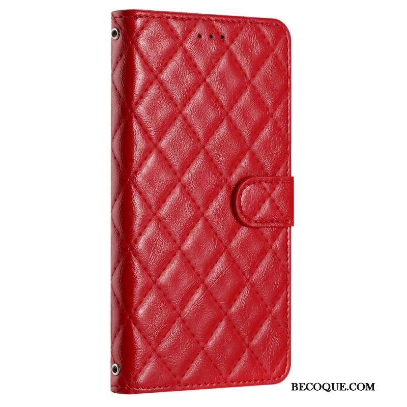 Etui Folio iPhone 16 Pikowane Etui Ochronne