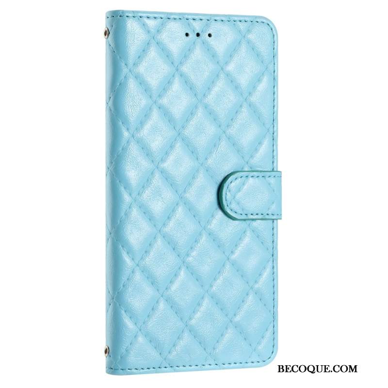 Etui Folio iPhone 16 Pikowane Etui Ochronne