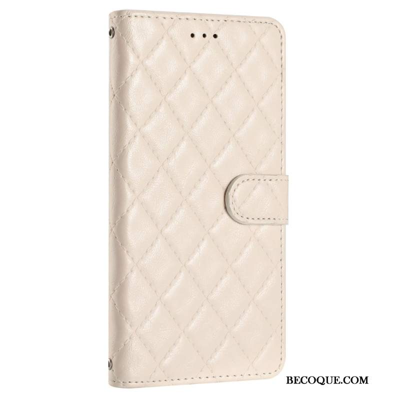 Etui Folio iPhone 16 Pikowane Etui Ochronne