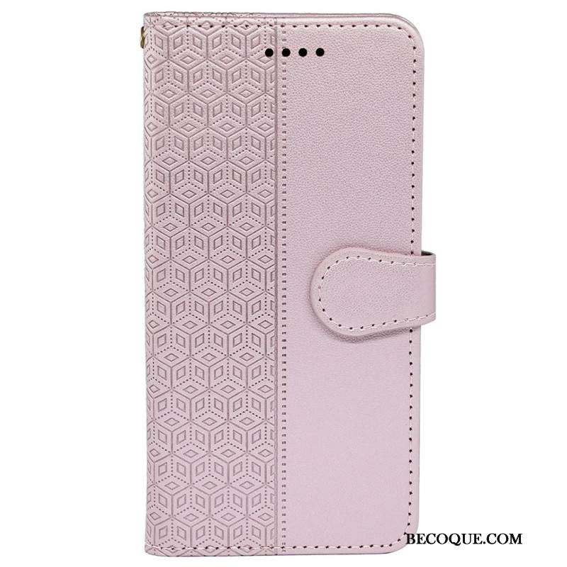 Etui Folio iPhone 16 Plus Fryz W Kostkach Etui Ochronne