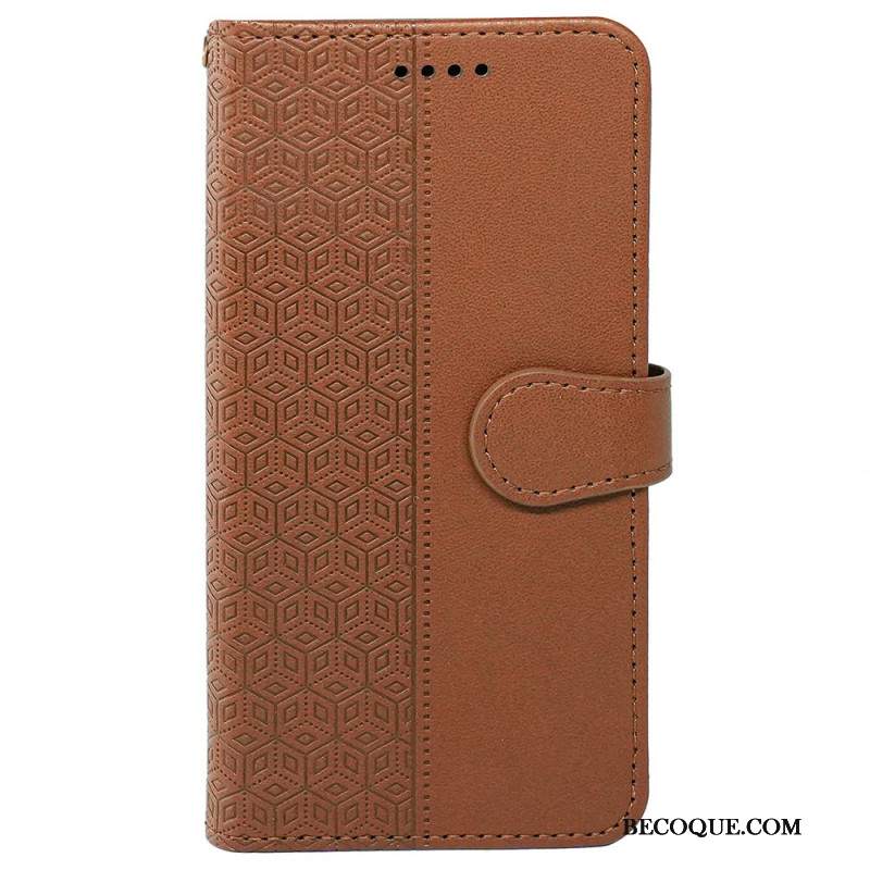Etui Folio iPhone 16 Plus Fryz W Kostkach Etui Ochronne