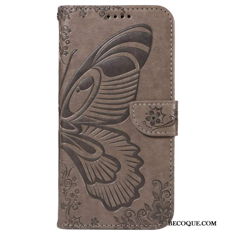 Etui Folio iPhone 16 Plus Nadruk Motyla Etui Ochronne