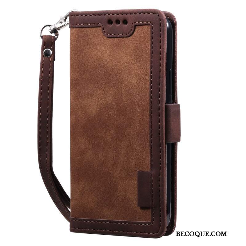 Etui Folio iPhone 16 Plus Ochrona W Stylu Vintage