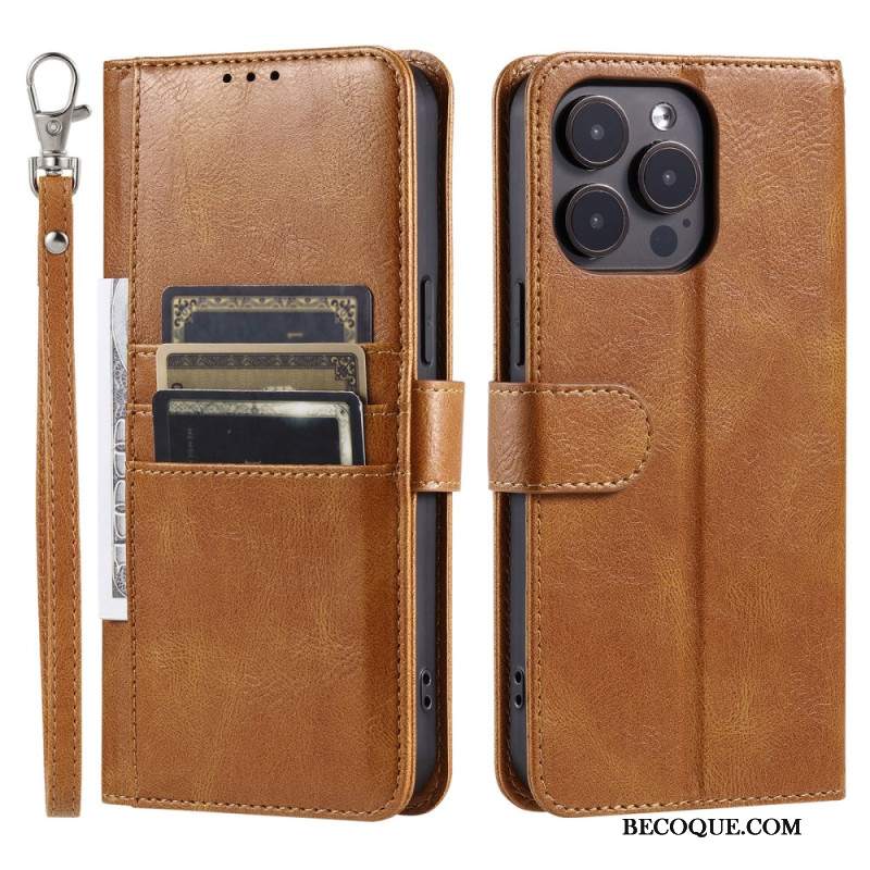 Etui Folio iPhone 16 Pro 6 Posiadaczy Kart Etui Ochronne