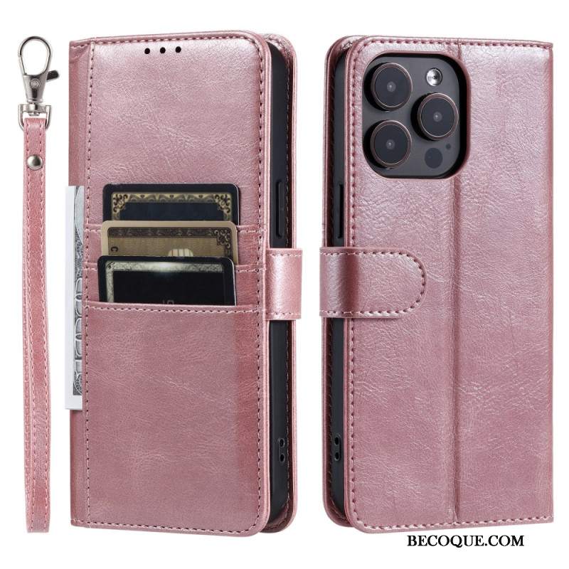 Etui Folio iPhone 16 Pro 6 Posiadaczy Kart Etui Ochronne