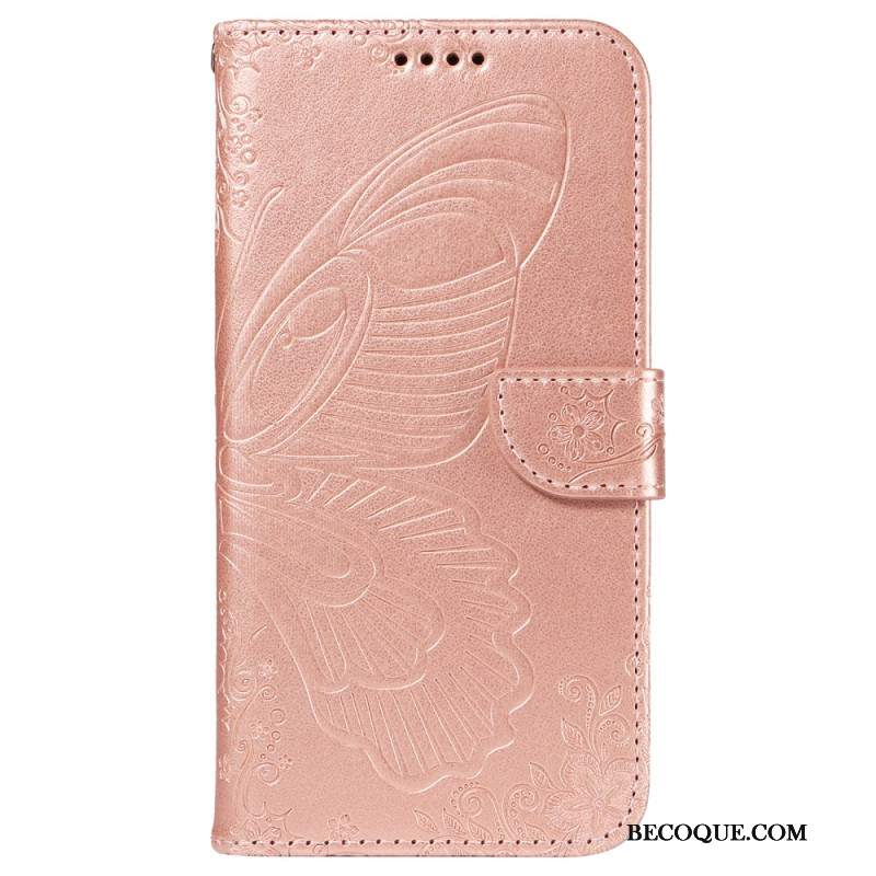 Etui Folio iPhone 16 Pro Graficzny Motyl