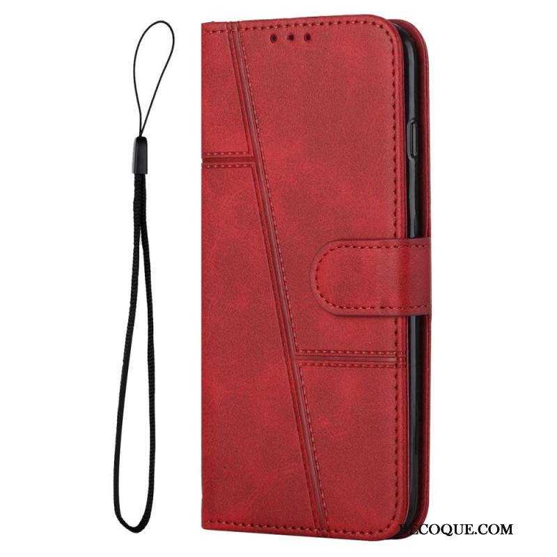 Etui Folio iPhone 16 Pro Max Biznes W Lanière Etui Ochronne