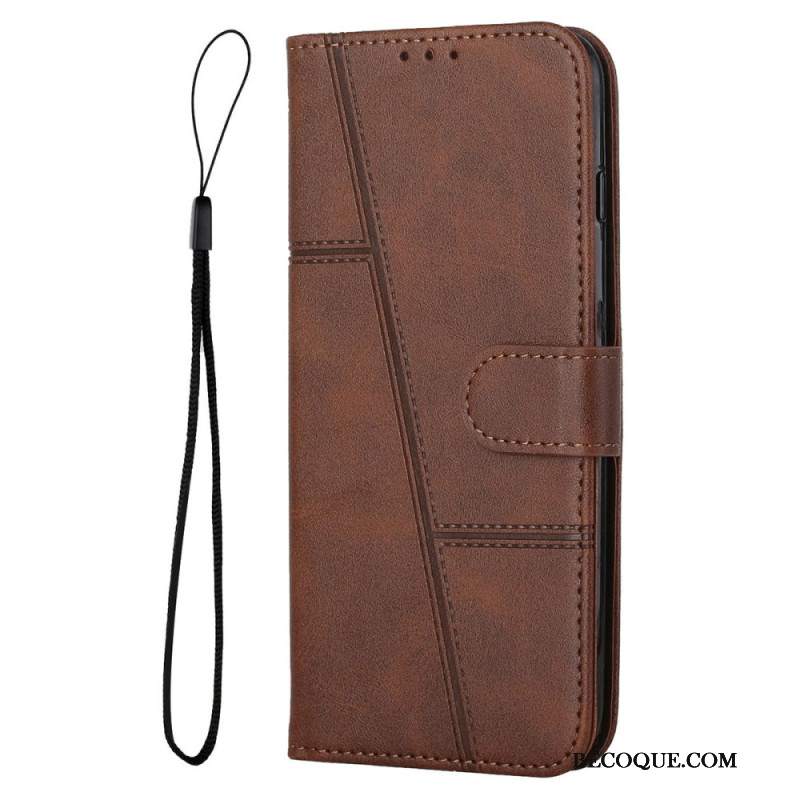Etui Folio iPhone 16 Pro Max Biznes W Lanière Etui Ochronne