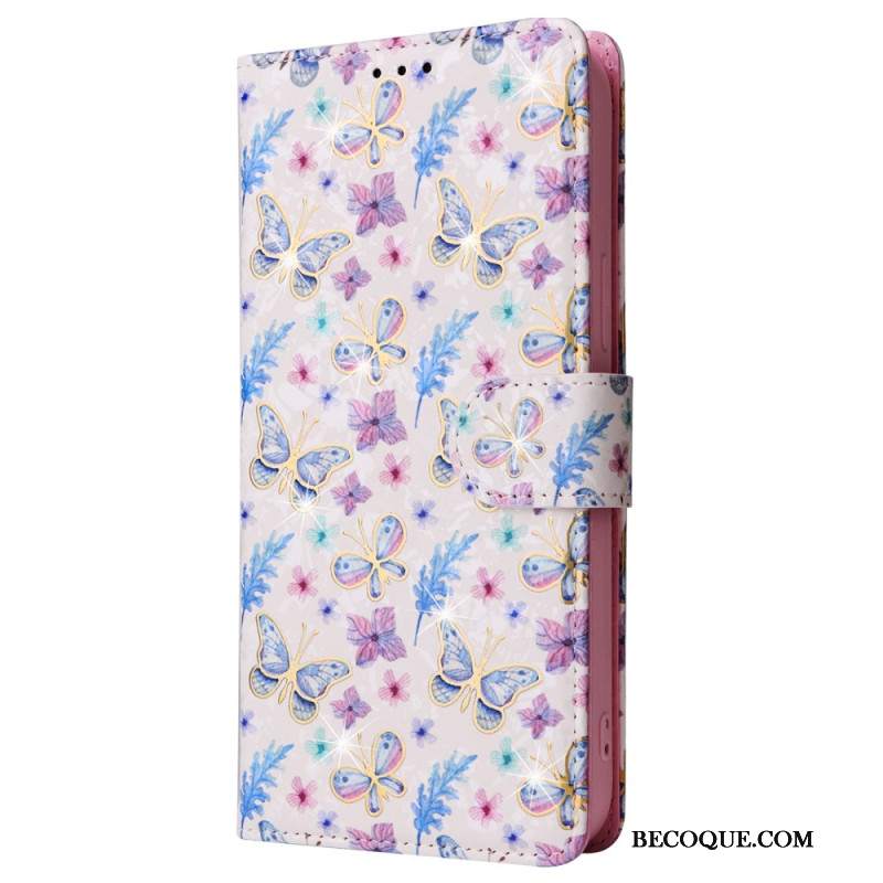 Etui Folio iPhone 16 Pro Max Blokowanie Rfid Floralies