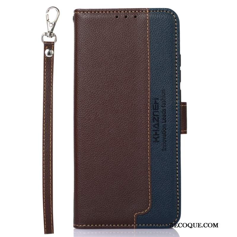Etui Folio iPhone 16 Pro Max Dwukolorowy Khazneh