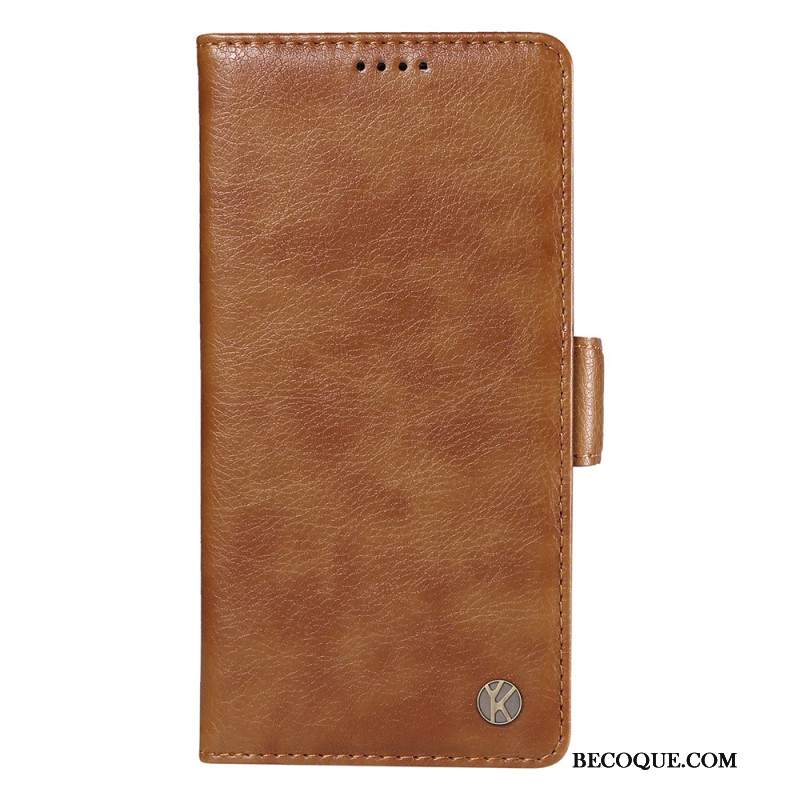 Etui Folio iPhone 16 Pro Max Vintage Yikatu Etui Ochronne