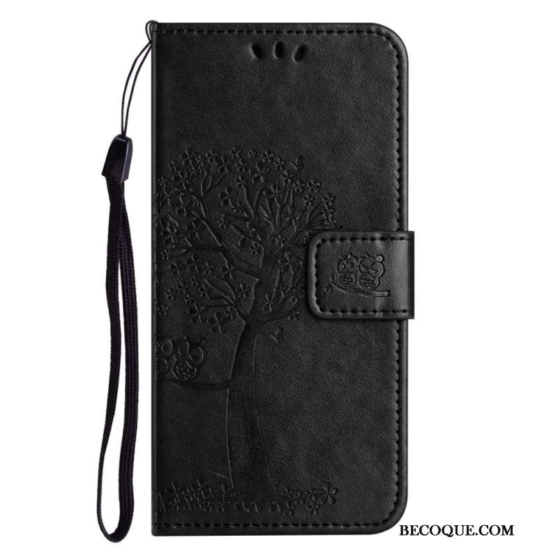 Etui Folio iPhone 16 Pro Sowa Na Drzewie