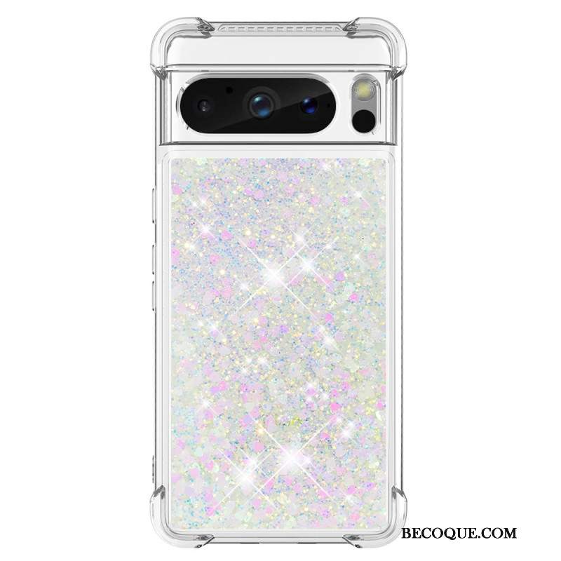 Etui Google Pixel 8 Pro Narożniki Wzmocnione Cekinami Etui Ochronne
