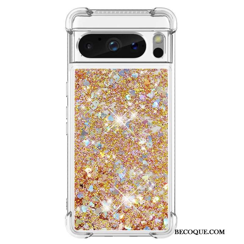 Etui Google Pixel 8 Pro Narożniki Wzmocnione Cekinami Etui Ochronne