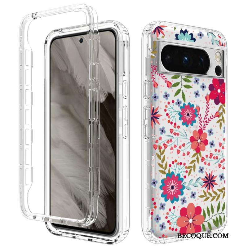 Etui Google Pixel 8 Pro Wzmocnione Motywy Kwiatowe