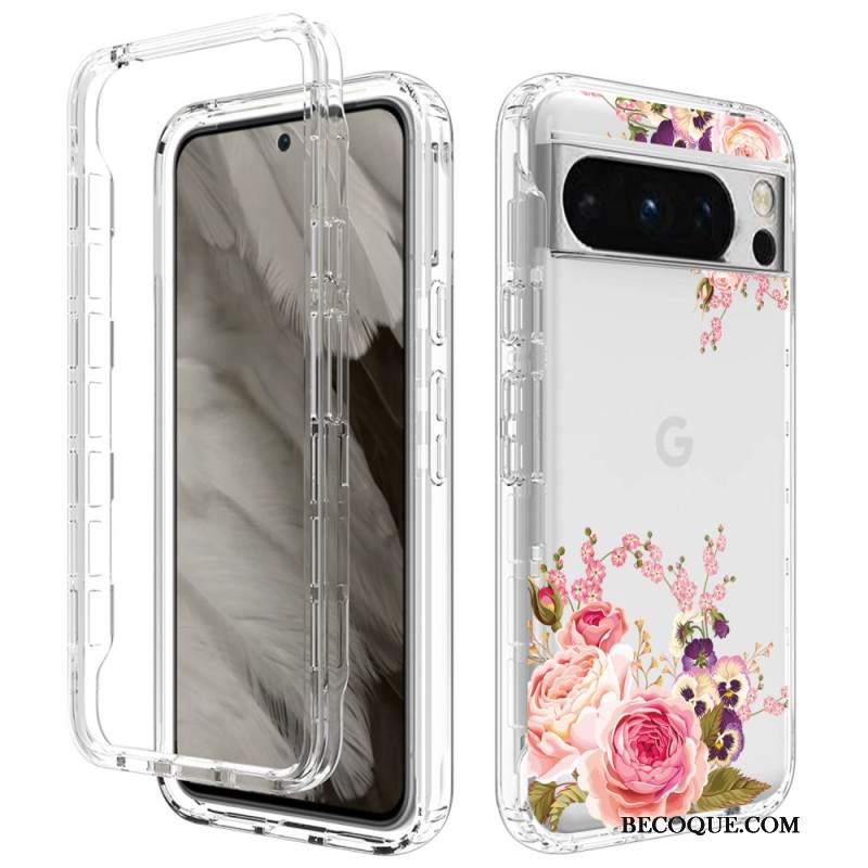 Etui Google Pixel 8 Pro Wzmocnione Motywy Kwiatowe