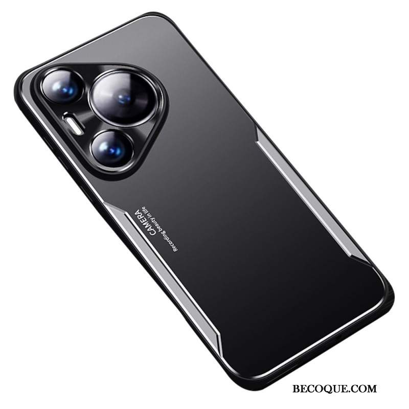Etui Huawei Pura 70 Pro Efekt Metalu Etui Ochronne