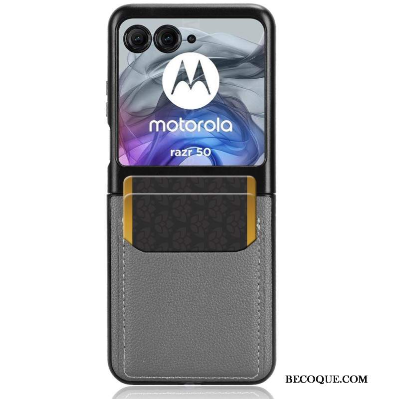 Etui Motorola Razr 50 Podwójny Uchwyt Na Kartę Etui Ochronne