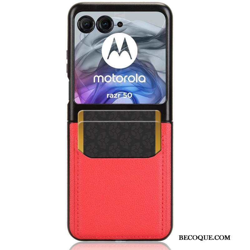 Etui Motorola Razr 50 Podwójny Uchwyt Na Kartę Etui Ochronne