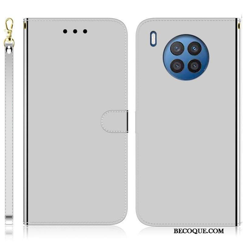 Etui Na Telefon Pokrowce do Honor 50 Lite Osłona Lusterka Ze Sztucznej Skóry