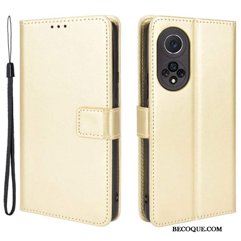 Etui Na Telefon Pokrowce do Honor 50 Pro Pro Faux Leather Błyszczący