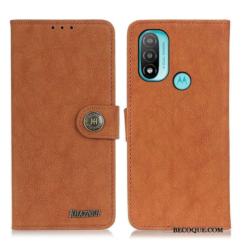 Etui Na Telefon Pokrowce do Moto E40 / E30 / E20 Dwoina Khazneh W Stylu Retro