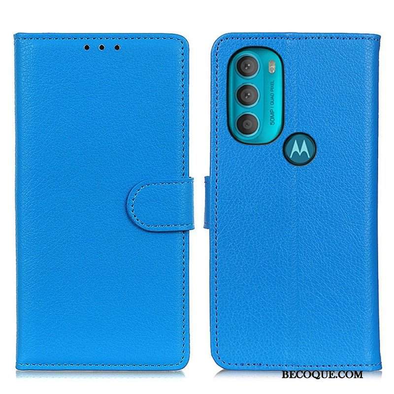 Etui Na Telefon Pokrowce do Moto G71 5G Tradycyjnie Liczi