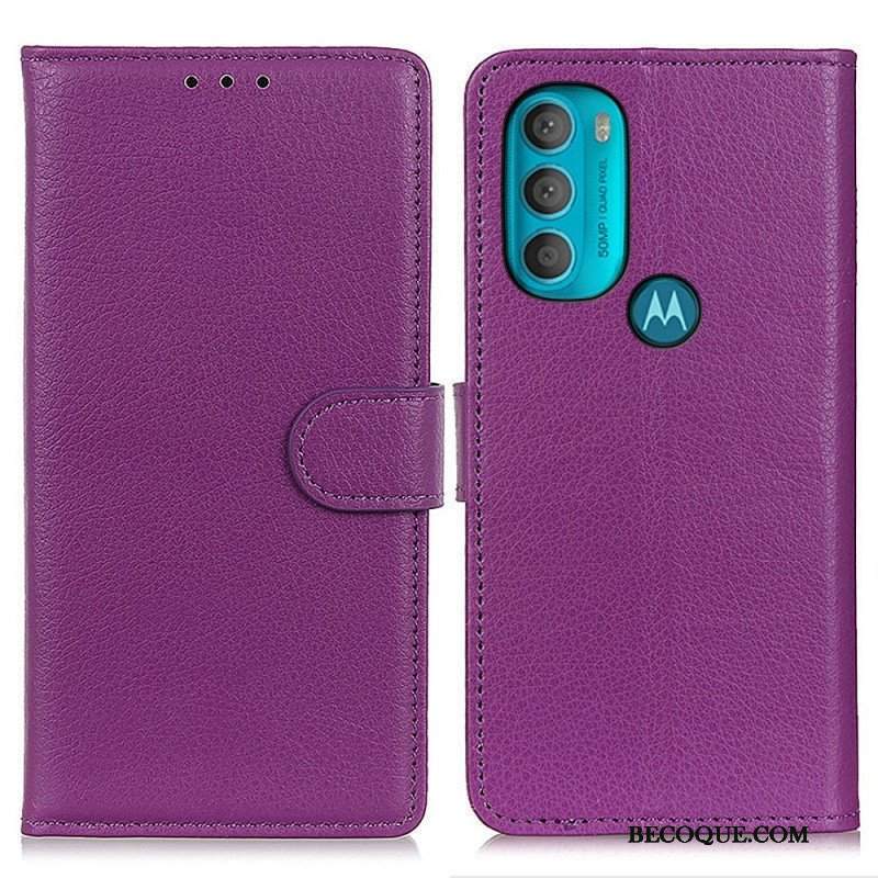 Etui Na Telefon Pokrowce do Moto G71 5G Tradycyjnie Liczi