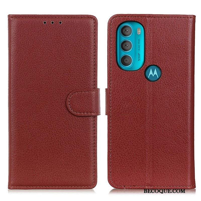 Etui Na Telefon Pokrowce do Moto G71 5G Tradycyjnie Liczi