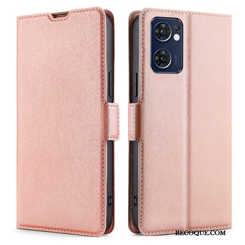 Etui Na Telefon Pokrowce do Oppo Find X5 Lite Etui Folio Podwójna Konstrukcja Klapy