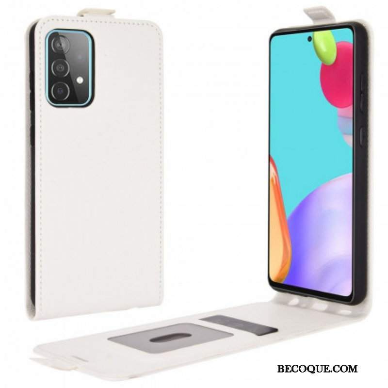 Etui Na Telefon Pokrowce do Samsung Galaxy A52 4G / A52 5G / A52s 5G Etui Folio Pionowa Klapa Z Efektem Skóry