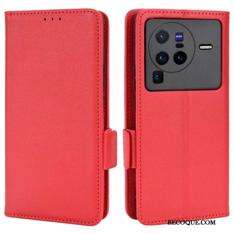 Etui Na Telefon Pokrowce do Vivo X80 Pro Etui Folio Flap Double Nowe Kolory