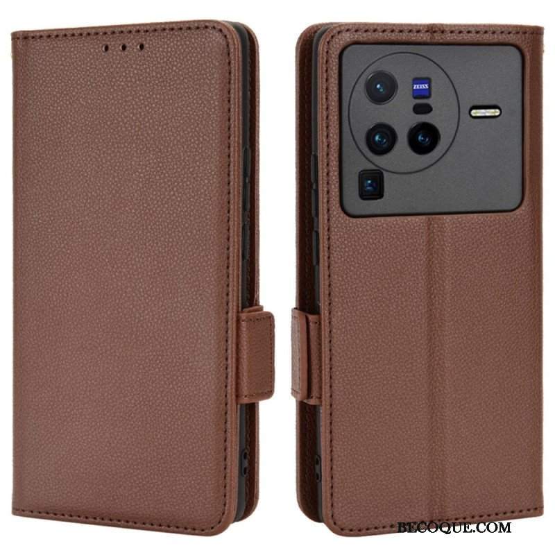 Etui Na Telefon Pokrowce do Vivo X80 Pro Etui Folio Flap Double Nowe Kolory