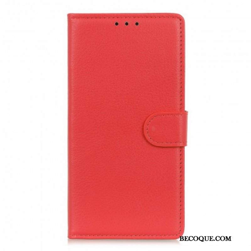 Etui Na Telefon Pokrowce do Xiaomi Redmi Note 10 Pro Efekt Skóry Liczi Premium