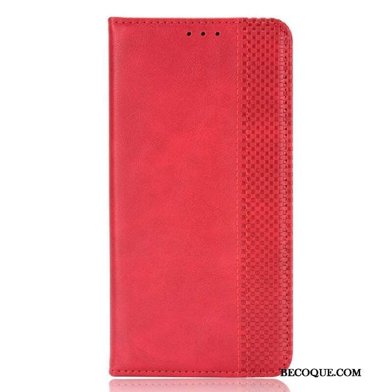 Etui Na Telefon do Asus Zenfone 8 Etui Folio Stylizowany Efekt Skóry W Stylu Vintage