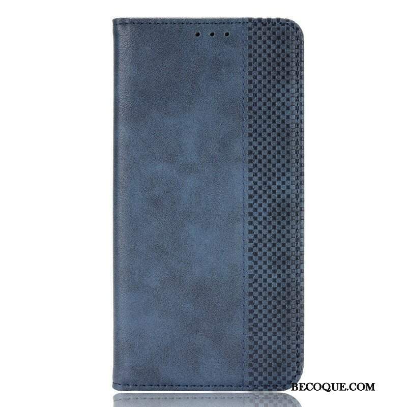 Etui Na Telefon do Asus Zenfone 8 Etui Folio Stylizowany Efekt Skóry W Stylu Vintage