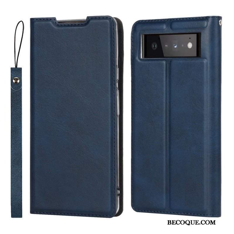 Etui Na Telefon do Google Pixel 6 Pro z Łańcuch Etui Folio Paskowata Finezja