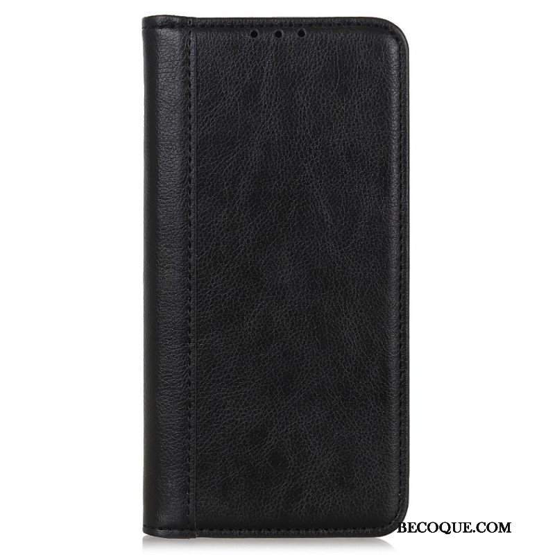 Etui Na Telefon do Honor 50 Etui Folio Elegancka Dwoina Skóry Liczi