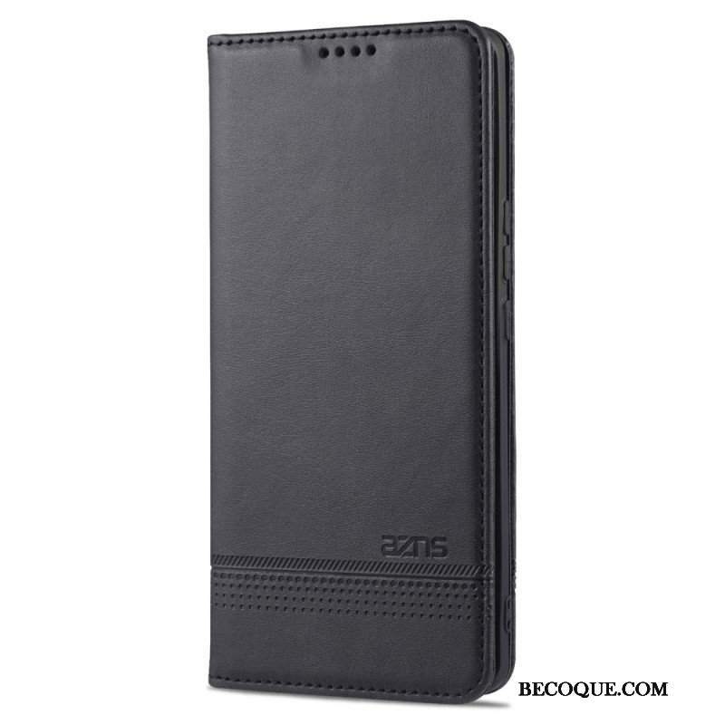 Etui Na Telefon do Honor 50 Etui Folio Stylizacja Skóry Azns