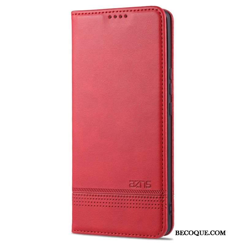 Etui Na Telefon do Honor 50 Etui Folio Stylizacja Skóry Azns