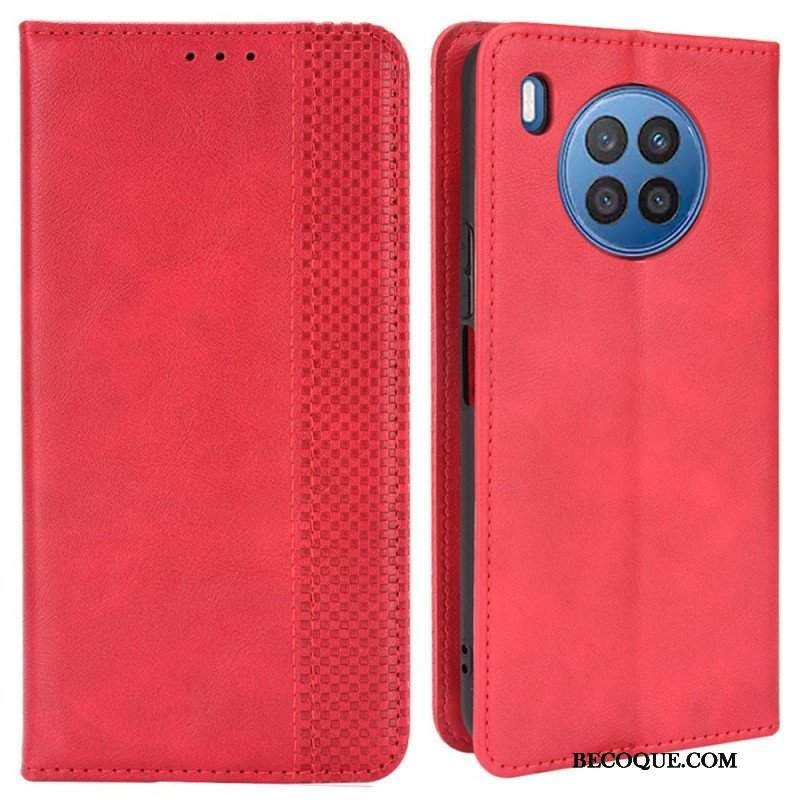 Etui Na Telefon do Honor 50 Lite Etui Folio Stylizowany Efekt Skóry W Stylu Vintage